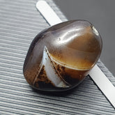 Rare Druzy Crystal Himalayan Suliemani Eye Agate Bead