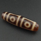 Antique Himalayan Tibetan 4 Eyes Agate Dzi Bead Amulet