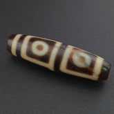 Rare Antique Himalayan Tibetan 4 Eyes Agate Dzi Bead Amulet