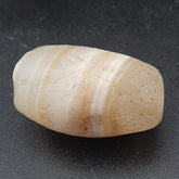 Ancient Natural Pattern White Old Agate Bead Amulet