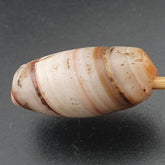 Rare Ancient Natural Stripe Pattern Eye Agate Bead Amulet