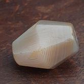 Ancient Natural Eye Pattern Suliemani Gray Agate Bead Amulet