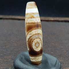 Vintage Eye BEAD Tibetan dzi bead old amulet Agate Tibet gzi pendant