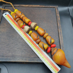 298g Moroccan Berber Necklace Handcrafted Amber Vintage Jewelry African Necklace