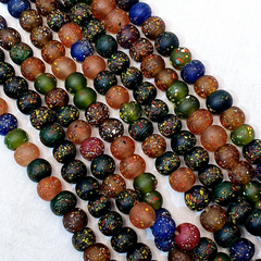 Vintage Trade Candy Glass Beads Beaded Necklace