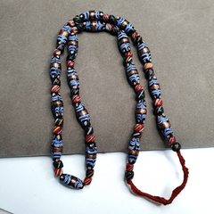 Venetian Inspired Millefiori Aventurine Fancy FEATHER glass beads