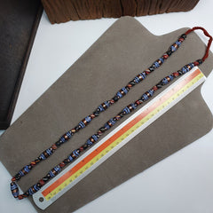 Venetian Inspired Millefiori Aventurine Fancy FEATHER glass beads