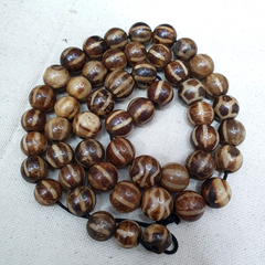 handmade Pumtek tribal beads Myanmar Burma Round beads Strand