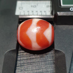 Himalayan Indo Tibetan Red Agate Dzi Amulet Bead OTB-3