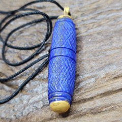 Rare Top Quality Lapis Lazuli Stone Pendent Amulet Necklace