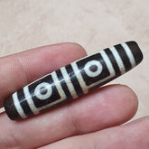 Tibetan Nepalese dzi bead 4 eyes in Eyes amulet Agate Bead 56mm PR-6