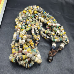 RM-3 Authentic Ancient Islamic Roman Era Beads Strand Necklace 6 Strands