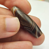 Vintage Old Yemeni Agate Natural Eye Rare pattern Banded Agate Bead YM-2