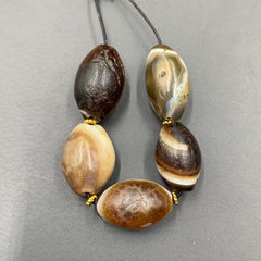 Ancient Old Himalayan Indo Tibetan Soleimani Agate Beads Genuine Beads.