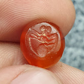 Antique carnelian Old Seal Stamp AGATE Broken Bead