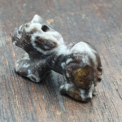 Ancient middle eastern animal figurine jasper amulet beads