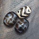Himalayan tibetan unique pattern agate dzi beads lot amulets