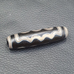 Unique eyes pattern himalayan tibetan 7eyes dzi agate bead amulet