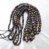 Vintage fancy venetian style trade beads | long strand