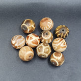 Vintage pumtek bead lot 10 beads 18-19mm lot#272