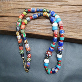 Vintage old african, venetian art mix glass beads necklace mix-1Gift
