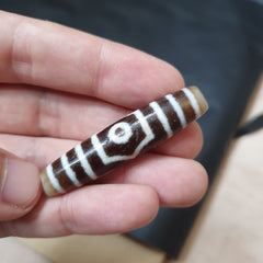 3 eyes bead tibetan dzi bead old amulet agate stone apr-10