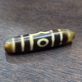 3 eyes vintage old himalayan indo tibetan rare patterns eye dzi amulet beads