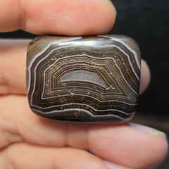 Antique rare tibetan himalayan crystal eye agate bead pendant