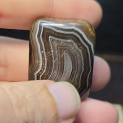 Antique rare tibetan himalayan crystal eye agate bead pendant