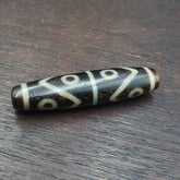 Himalayan tibetan 8 eyes agate dzi bead amulet smooth skin bead otb-29f2