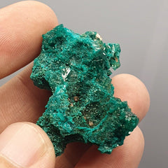 Green Dioptase Crystal Specimen: Congo Druzy Mineral, 119 Carats