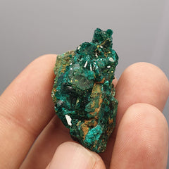 Green Dioptase Crystal Specimen: Congo Druzy Mineral (122 Carats)