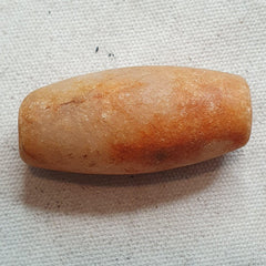 Ancient African Crystal Tube Bead: Mali Collectible, Pre-1400