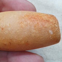 Ancient African Crystal Tube Bead: Mali Collectible, Pre-1400