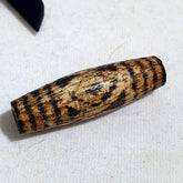 Antique indo tibetan samon pyu pumtek 3 eyes bead 'dzi-like' tube pmt-4y