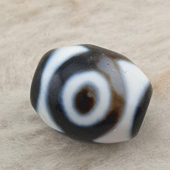3 eyes unique pattern himalayan tibetan agate dzi bead amulet #34