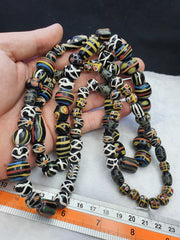 Fancy Venetian Trade Beads | African | LONG STRAND