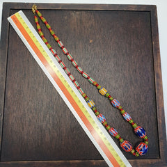 Beautiful Vintage Chevron Venetian Style 6 layers Chevron Beads Necklace BNC-2