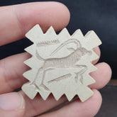 Pakistan Old Soft Stone Animal Deer and Wolf Stamp Seal Rare Find Collection