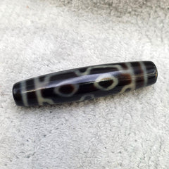 4 eyes unique pattern himalayan tibetan agate dzi bead amulet lucky charm bead