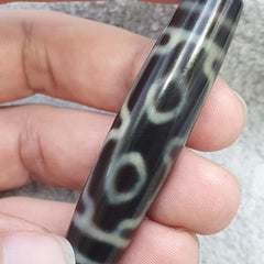 4 eyes unique pattern himalayan tibetan agate dzi bead amulet lucky charm bead