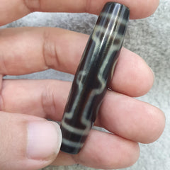 4 eyes unique pattern himalayan tibetan agate dzi bead amulet lucky charm bead