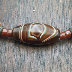 Old african yemeni soleimani carnelian beaded bracelet