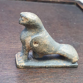 Antique stone animal figurine mysterious bird bead amulet