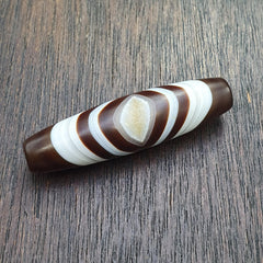 Himalayan tibetan agate suleimani bead natural crystal eye pattern agate