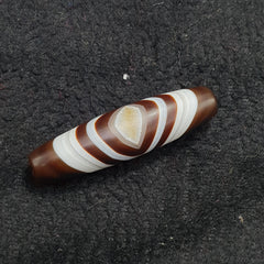 Himalayan tibetan agate suleimani bead natural crystal eye pattern agate