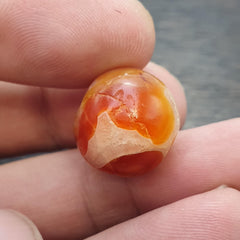 Ancient old crystalized agate antique himalayan indo tibetan eye suleimany bead