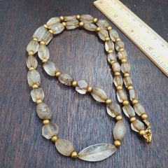 Tibetan quartz beads necklace himalayan healing crystal for meditation & energy