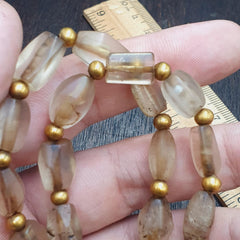 Tibetan quartz beads necklace himalayan healing crystal for meditation & energy