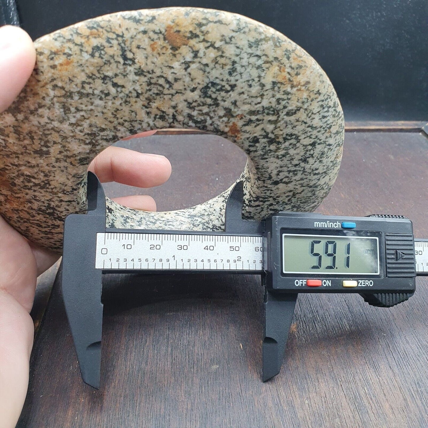 Ancient Afghan Jasper Stone Donut: Antique Collector Piece